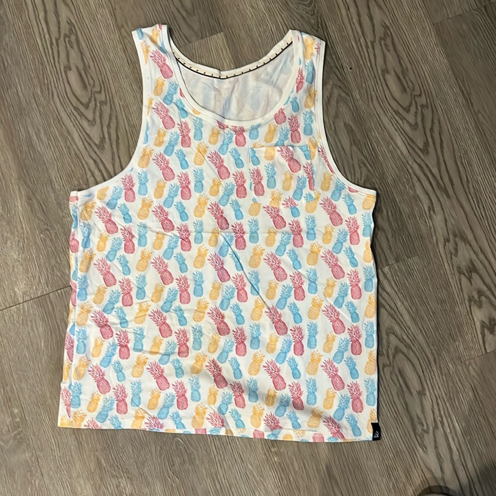 Men’s Pineapple pattern tank top